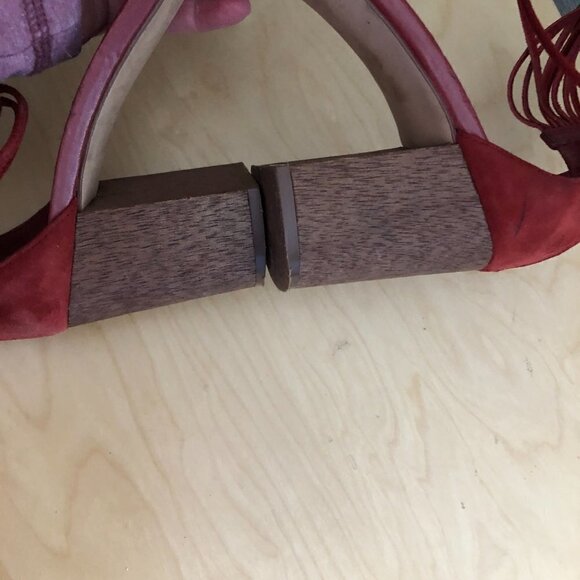 WHBM Margot Ankle Wrap Leather Sandals - Picture 8 of 14